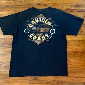 Gildan Cruisin’ Coast Mississippi Gulf Coast Tee T-Shirt Rat Rod Classics Vintag